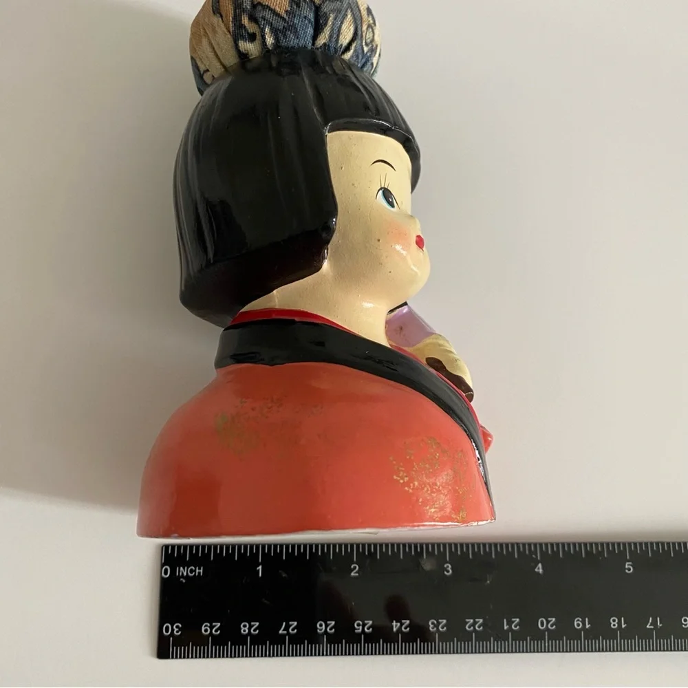Westwood SF, Vintage Pincushion, Oriental Girl with Umbrella and Pincush…